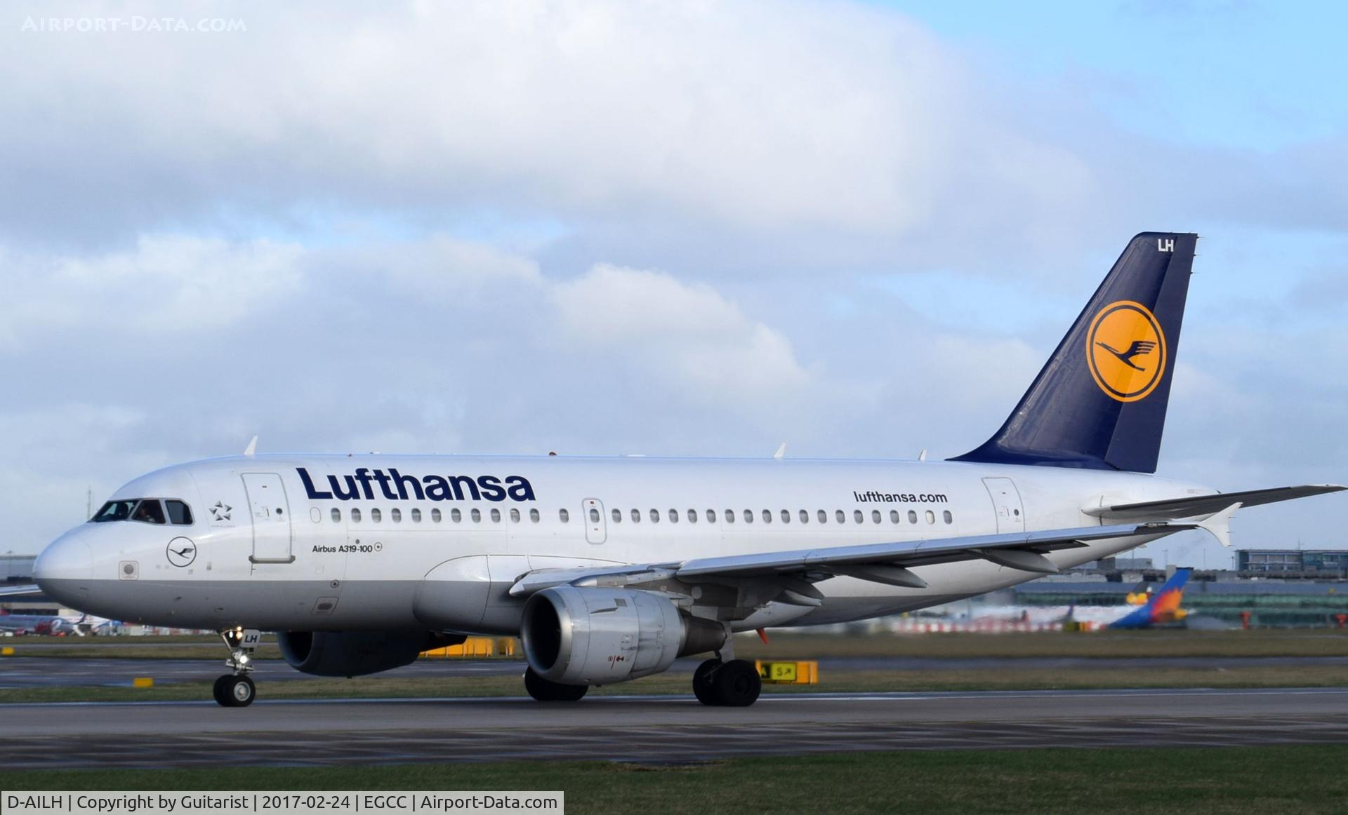 D-AILH, 1997 Airbus A319-114 C/N 641, At Manchester