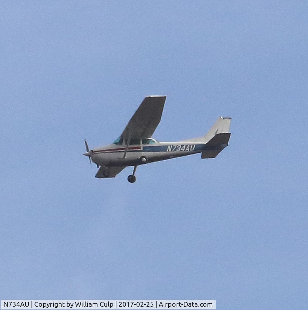 N734AU, 1977 Cessna 172N C/N 17268709, I saw it flying over Peace Valley Park, Bucks County Pa.