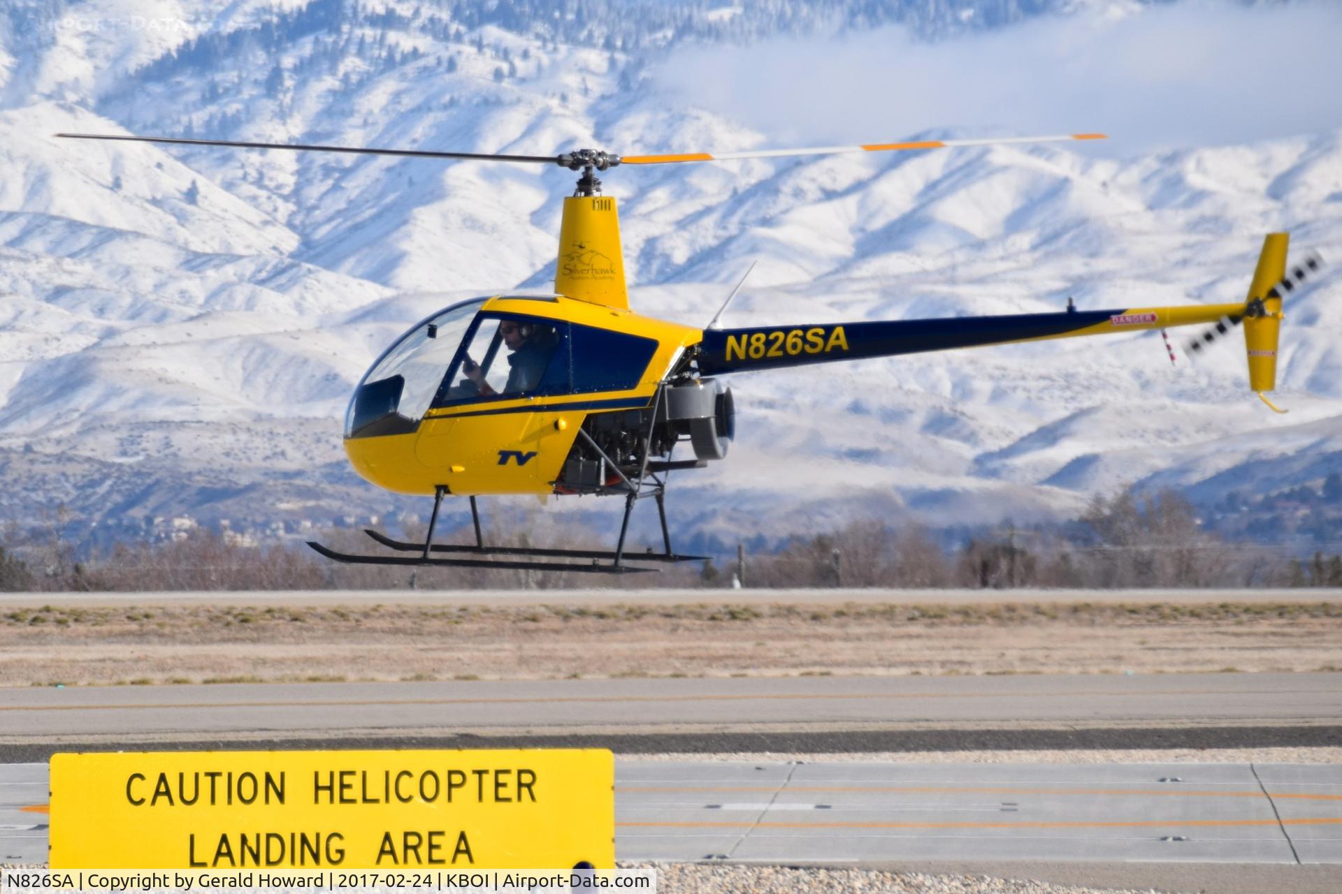 N826SA, 2004 Robinson R22 Beta C/N 3755, South helicopter landing pad.