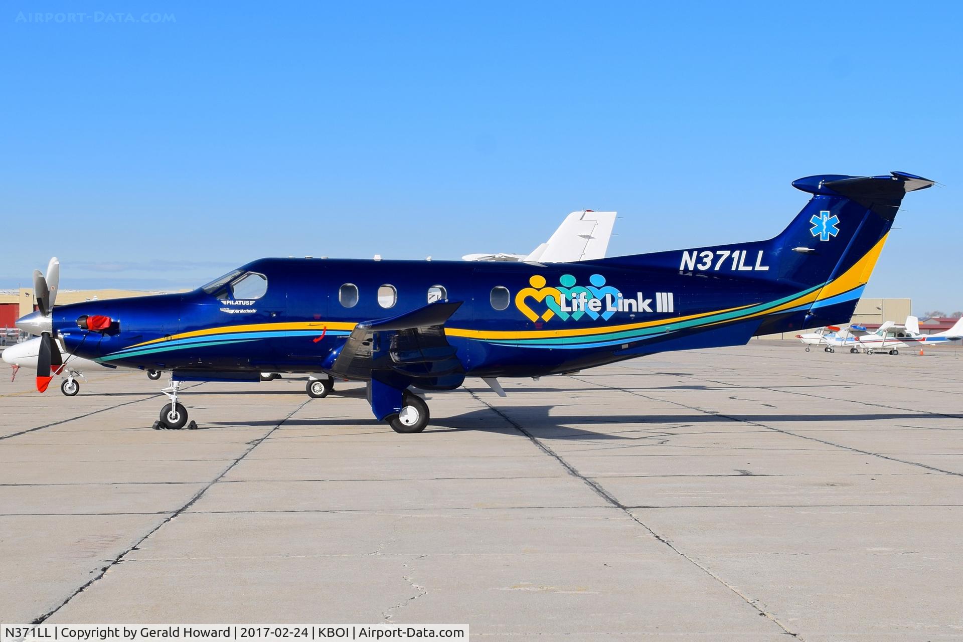 N371LL, 2010 Pilatus PC-12/47E C/N 1240, Parked on south GA ramp.