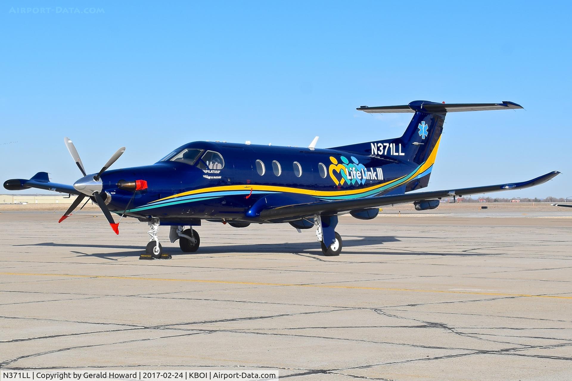 N371LL, 2010 Pilatus PC-12/47E C/N 1240, Parked on south GA ramp.