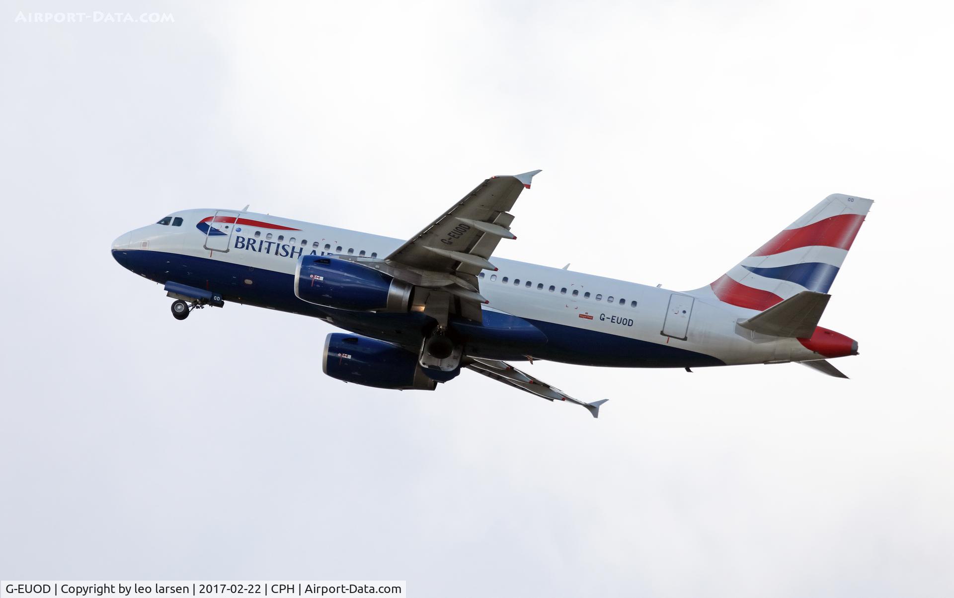 G-EUOD, 2001 Airbus A319-131 C/N 1558, Copenhagen 22.2.2017