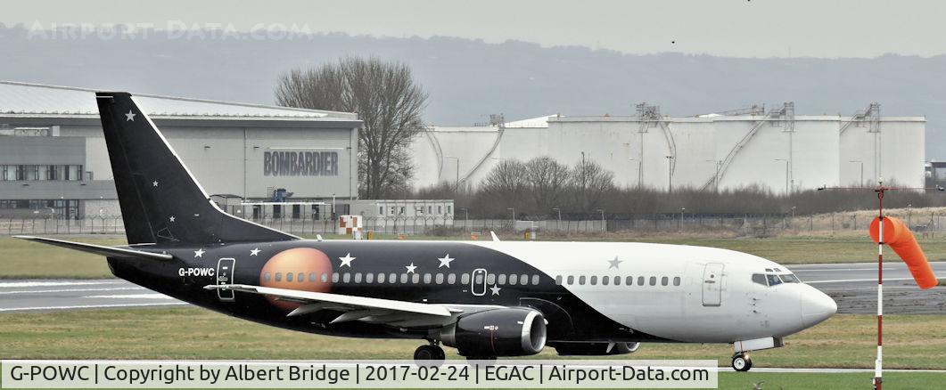 G-POWC, 1991 Boeing 737-33A(QC) C/N 25402, Belfast City.  Titan Airways G-POWC arriving from the Isle of Man.