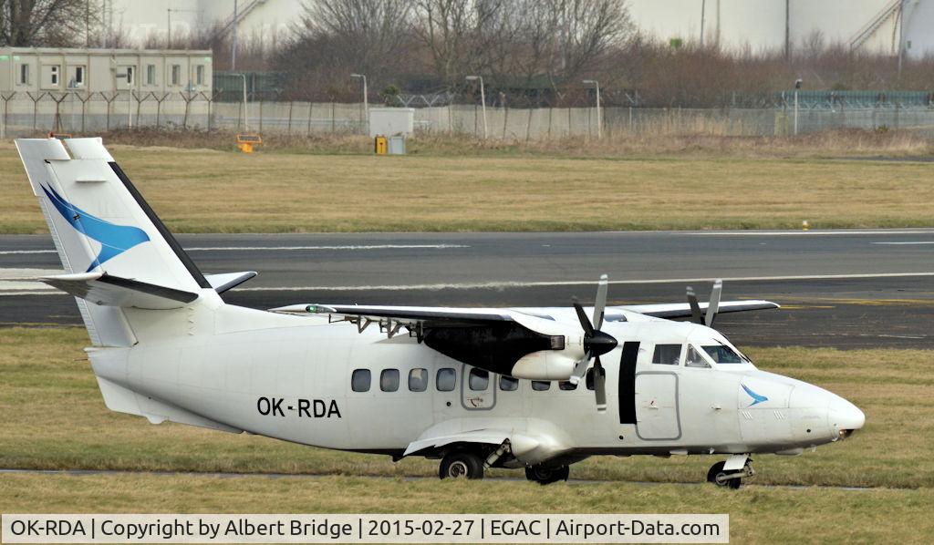OK-RDA, 1986 Let L-410UVP-E5 Turbolet C/N 861813, Belfast City.  Citywing/Van Air OK-RDA arriving from the Isle of Man.