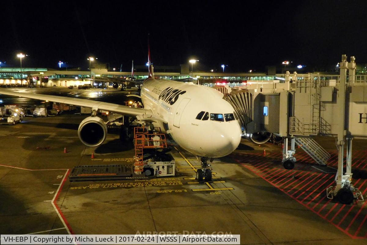 VH-EBP, 2010 Airbus A330-202 C/N 1174, At Changi