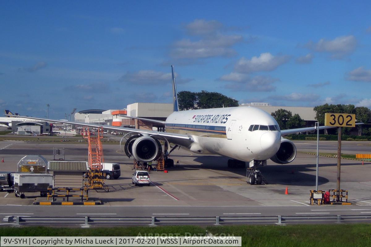 9V-SYH, 2002 Boeing 777-312 C/N 32317, At Changi