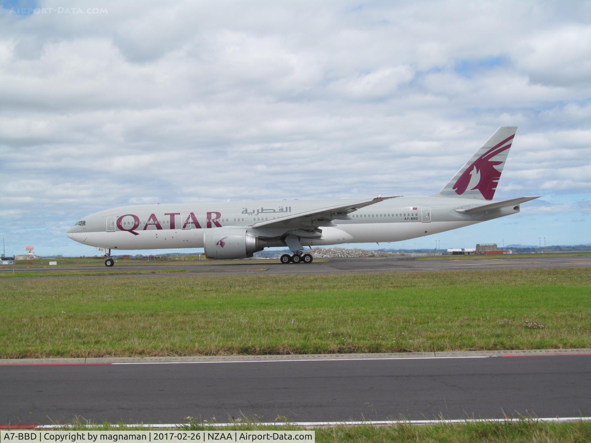 A7-BBD, 2009 Boeing 777-2DZ/LR C/N 36016, longest flight in world about to start