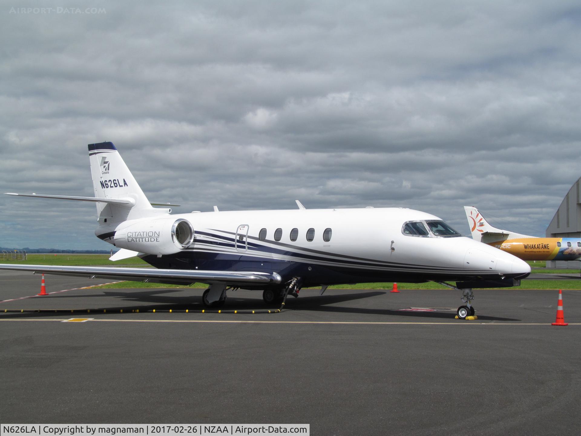 N626LA, 2016 Cessna 680A Citation Latitude C/N 680A-0026, at AKL today