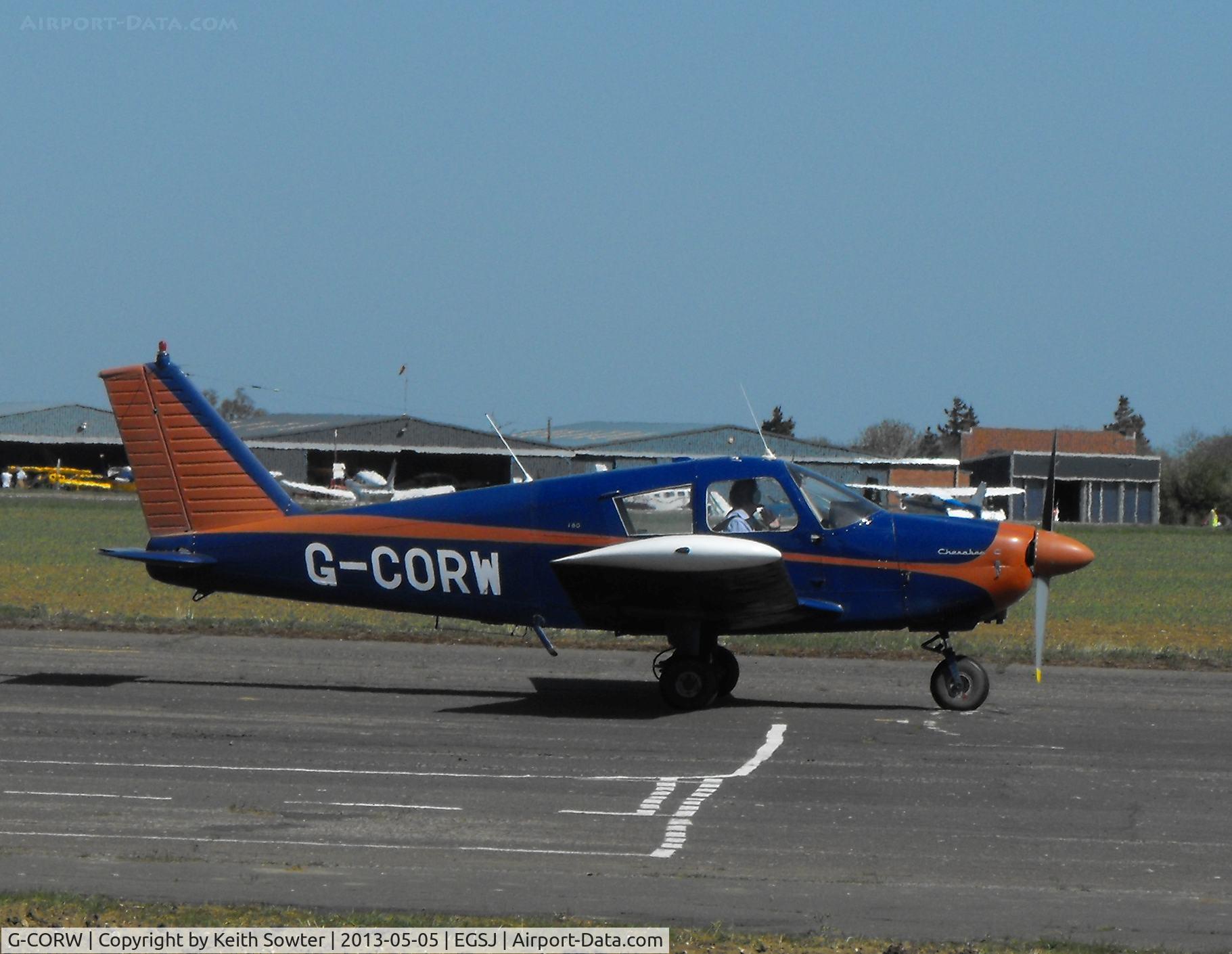 G-CORW, 1967 Piper PA-28-180 Cherokee C/N 28-4089, Visiting aircraft