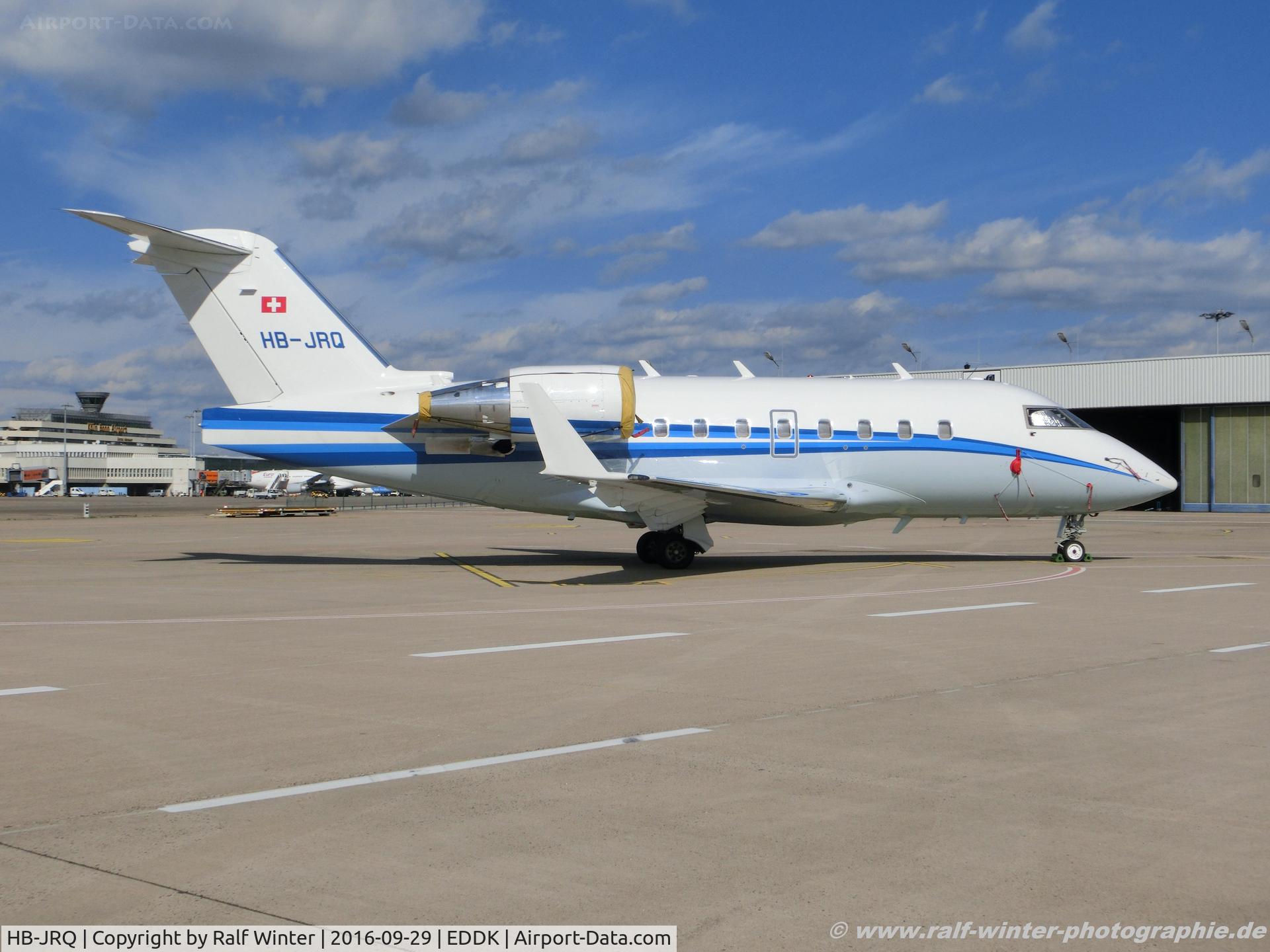 HB-JRQ, 2006 Bombardier Challenger 604 (CL-600-2B16) C/N 5651, Bombardier CL-600-2B16 Challenger 604 - LUC Albinati Aeronautics - 5651 - HB-JRQ - 29.09.2016 - CGN