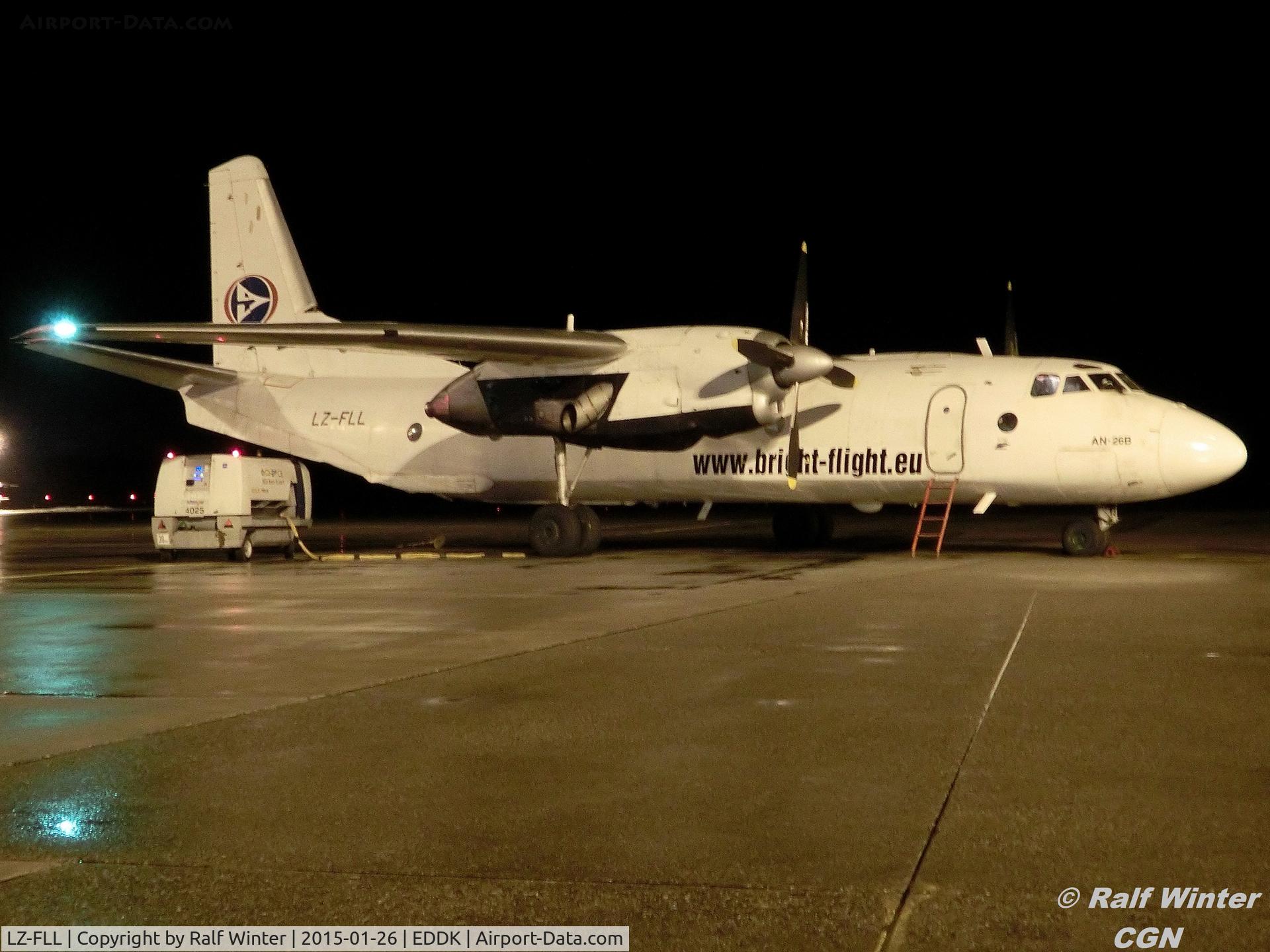 LZ-FLL, 1982 Antonov An-26B C/N 27312201, Antonov An-26B - Air Bright - LZ-FLL - 01.2015 - CGN