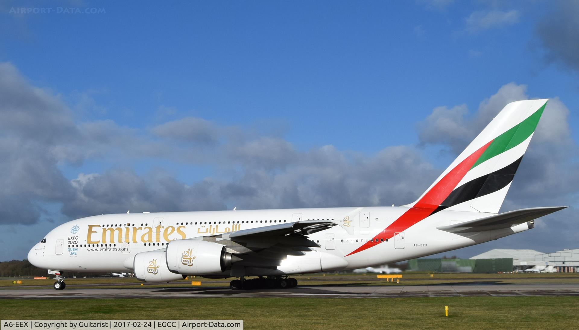 A6-EEX, 2014 Airbus A380-861 C/N 154, At Manchester