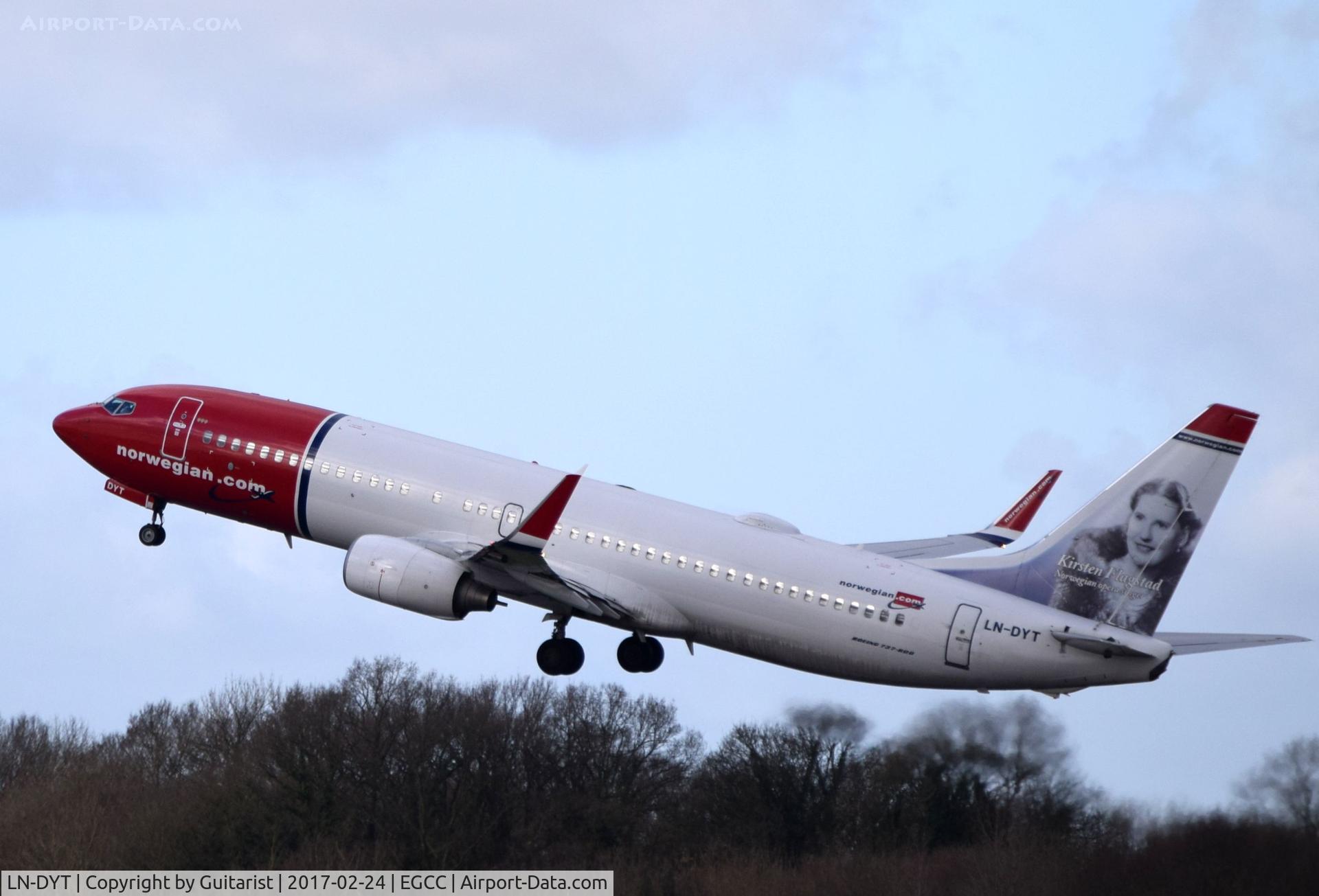 LN-DYT, 2011 Boeing 737-8JP C/N 39048, At Manchester