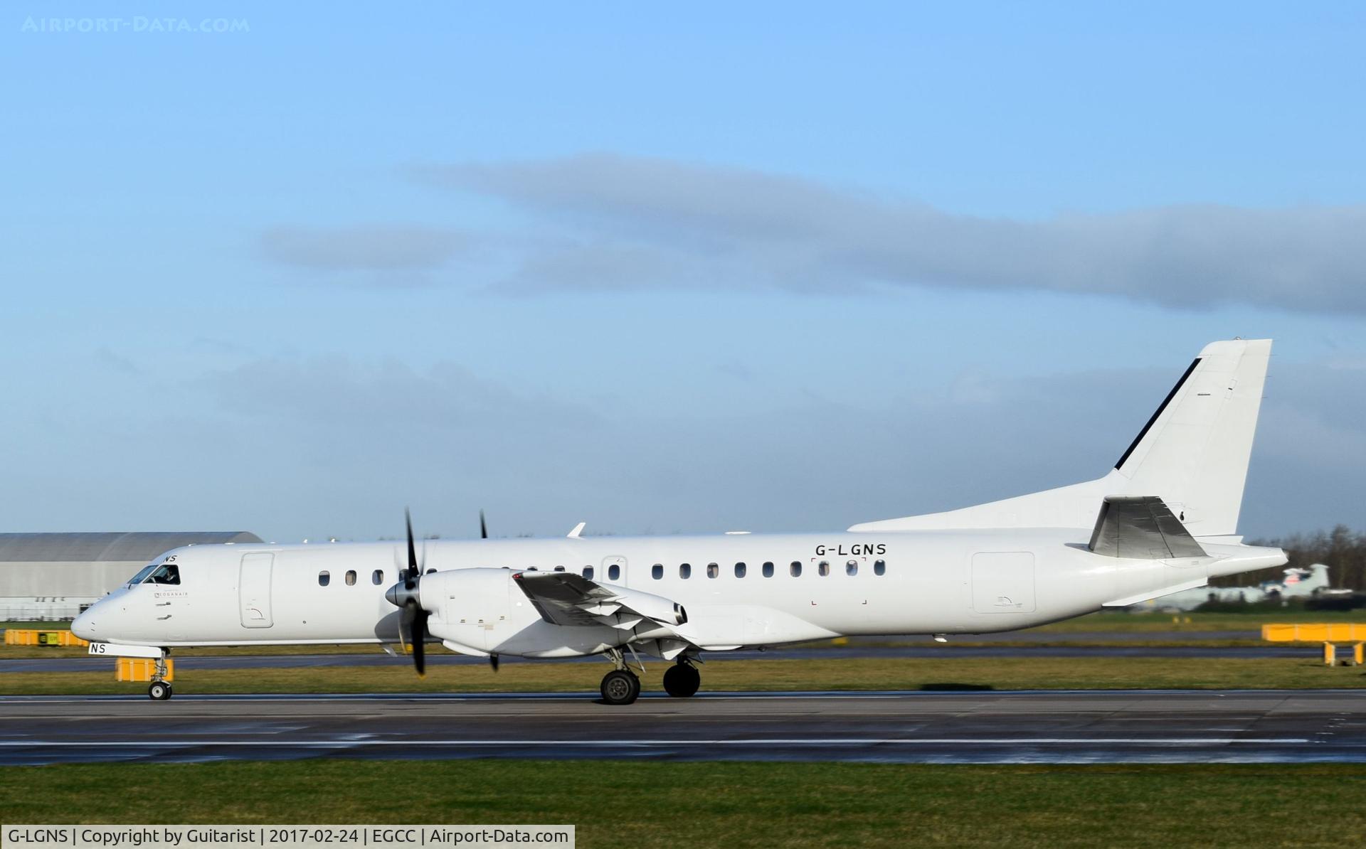 G-LGNS, 1996 Saab 2000 C/N 2000-041, At Manchester