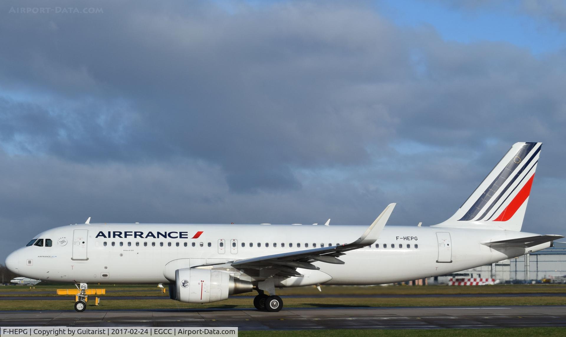 F-HEPG, 2013 Airbus A320-214 C/N 5802, At Manchester