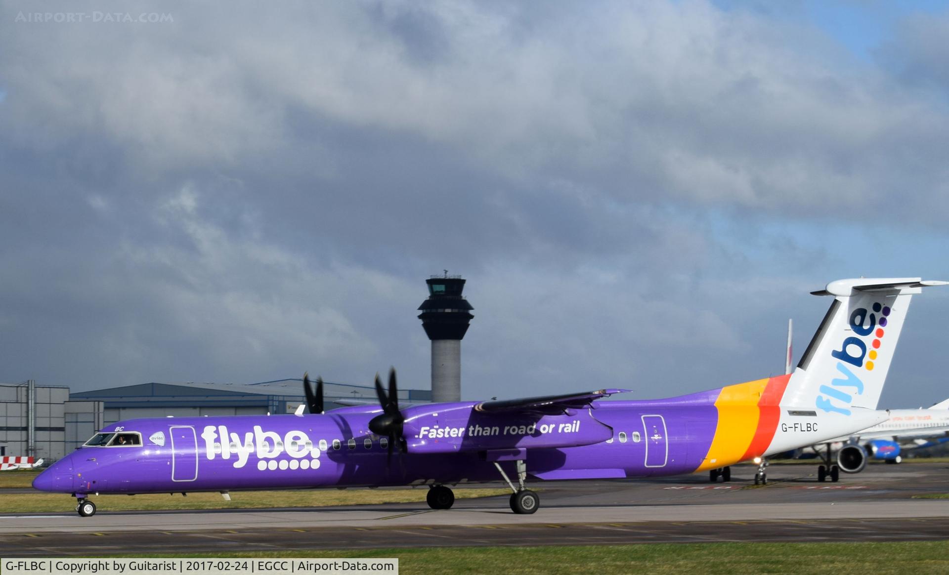 G-FLBC, 2009 De Havilland Canada DHC-8-402Q Dash 8 C/N 4257, At Manchester