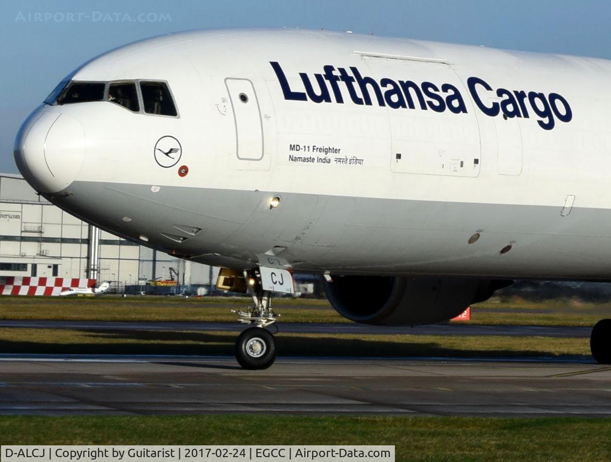 D-ALCJ, 2000 McDonnell Douglas MD-11F C/N 48802, At Manchester