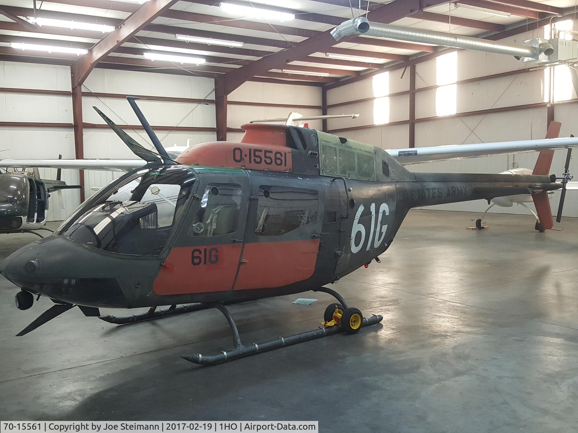 70-15561, 1970 Bell OH-58C Kiowa C/N 41112, Static Display for private use.