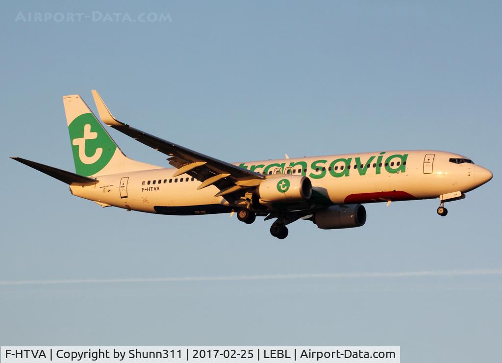 F-HTVA, 2015 Boeing 737-8K2 C/N 62158, Landing rwy 02