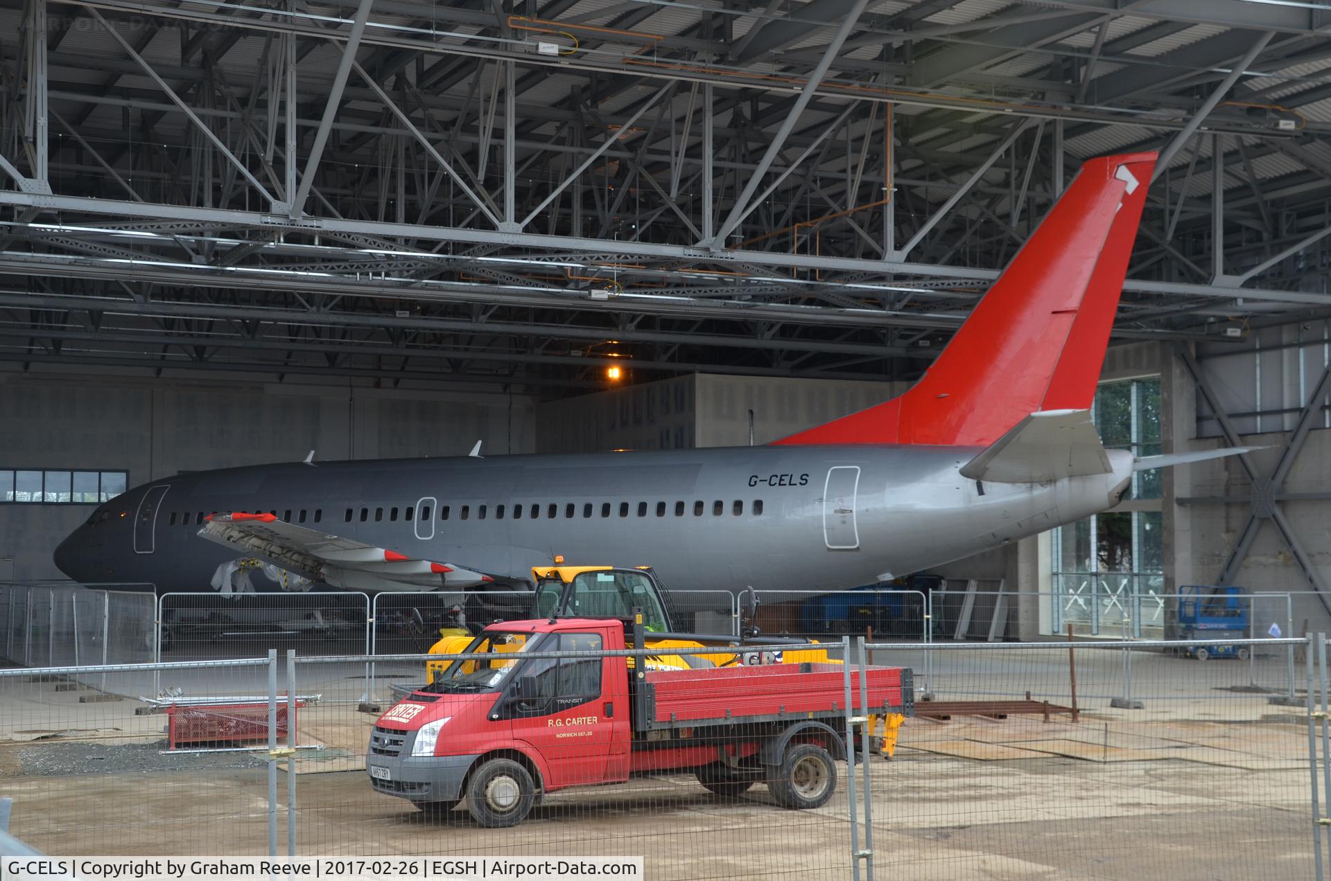 G-CELS, 1986 Boeing 737-377 C/N 23660, Now installed at the Academy.