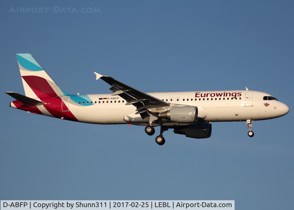 D-ABFP, 2011 Airbus A320-214 C/N 4606, Landing rwy 02