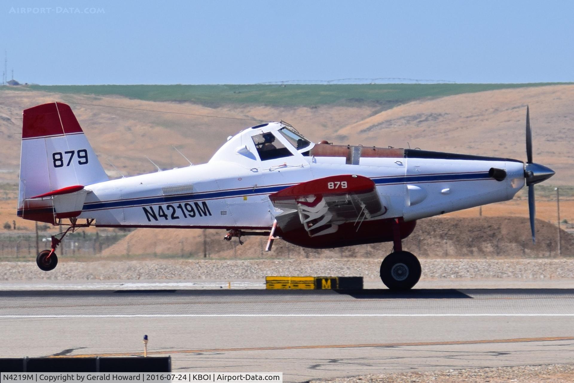 N4219M, 2007 Air Tractor Inc AT-802A C/N 802A-0264, Taking off on RWY 28R on another water bombing mission.
