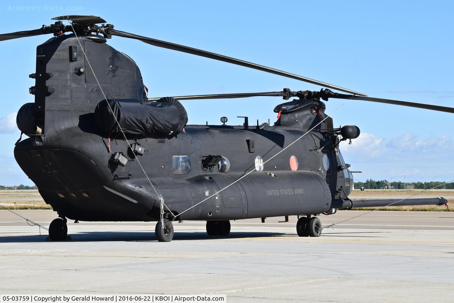 05-03759, 2005 Boeing MH-47G Chinook C/N M.3759, U.S. Army 160th Special Operations Aviation Regiment (SOAR), “Night Stalkers” 4th BN, Joint Base Lewis-McChord, WA.