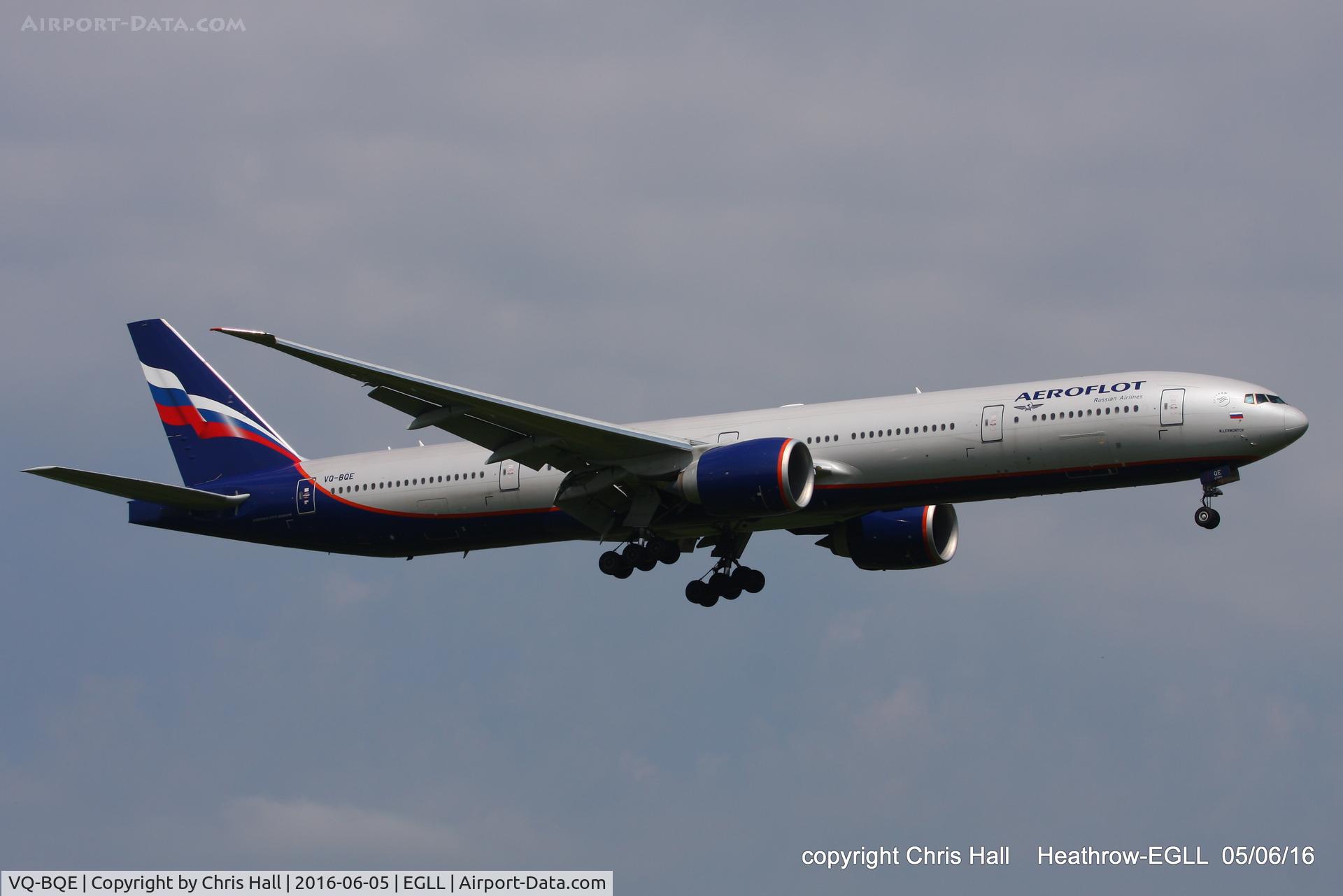 VQ-BQE, 2014 Boeing 777-3M0/ER C/N 41683, Aeroflot