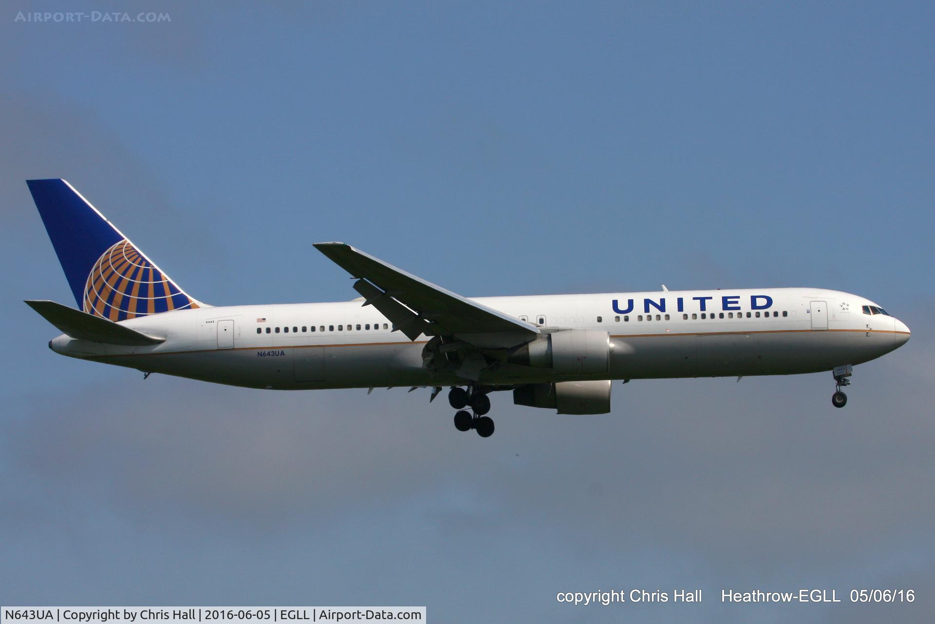 N643UA, 1991 Boeing 767-322/ER C/N 25093, United