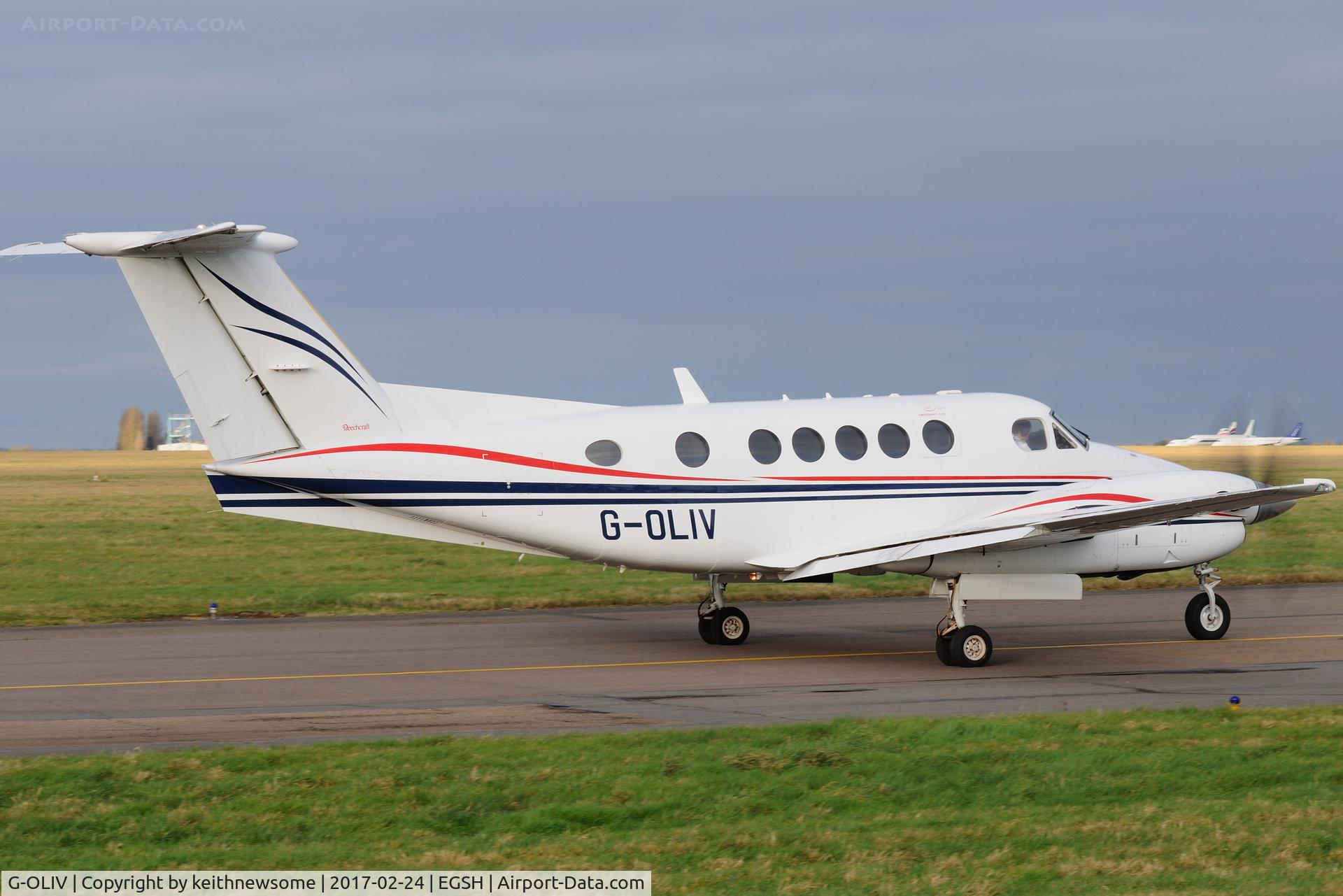G-OLIV, 2003 Raytheon B200 King Air C/N BB-1835, Return Visitor.