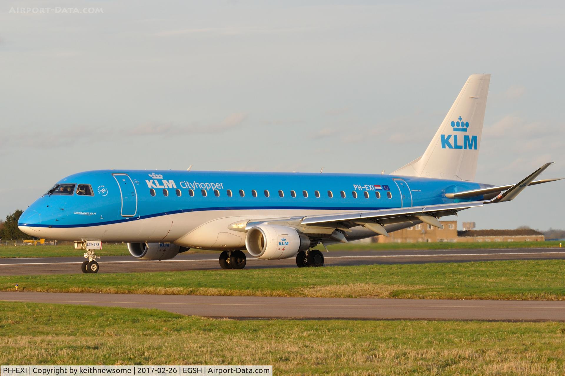 PH-EXI, 2016 Embraer 175STD (ERJ-170-200) C/N 17000578, Regular visitor of late.