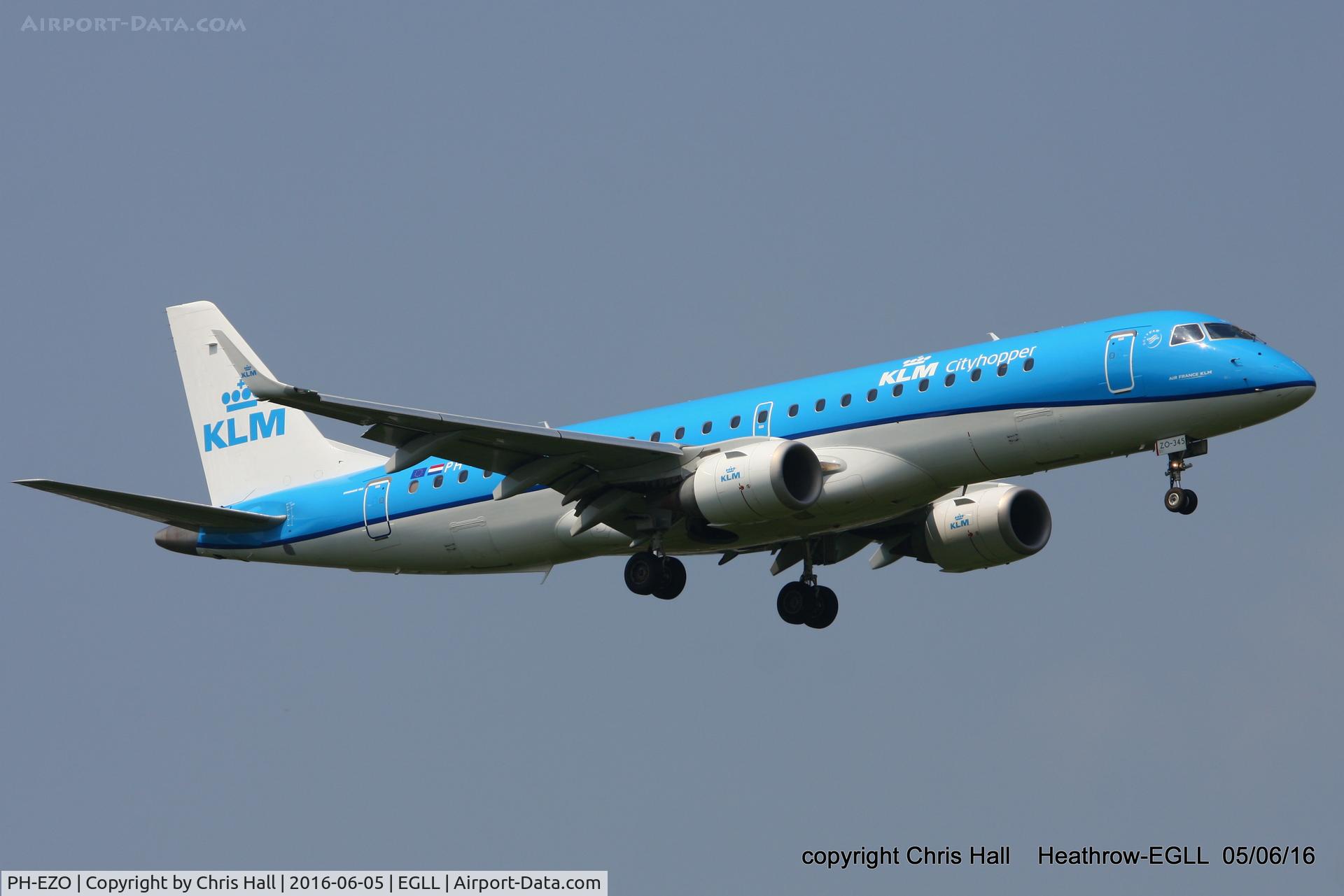 PH-EZO, 2010 Embraer 190LR (ERJ-190-100LR) C/N 19000345, KLM Cityhopper