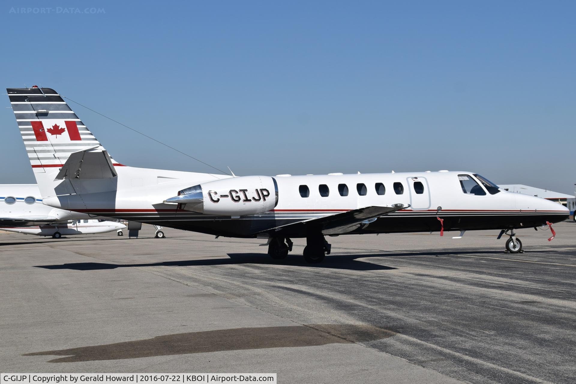 C-GIJP, 2003 Cessna 560 Citation Encore C/N 560-0648, Parked on north GA ramp.