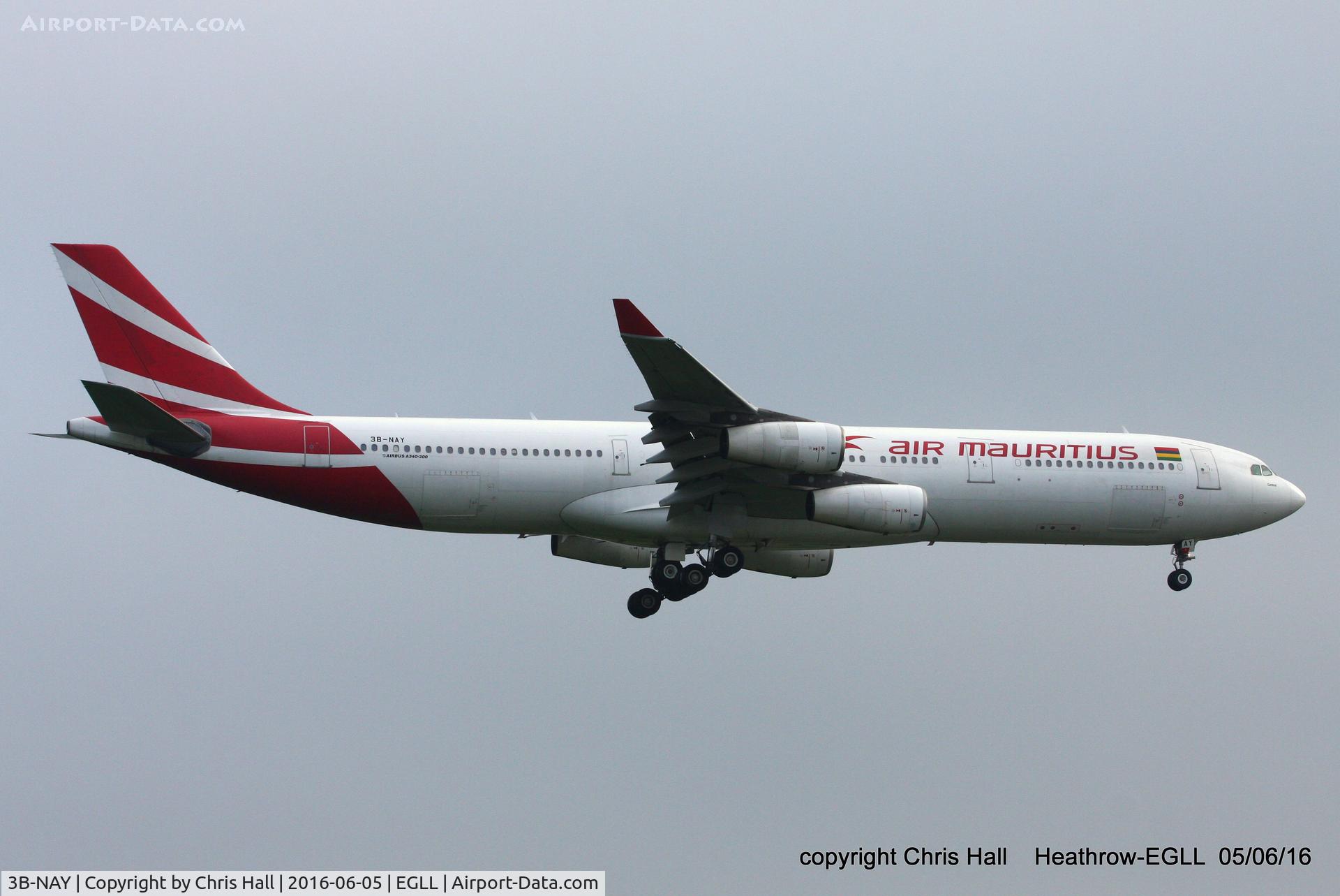 3B-NAY, 1996 Airbus A340-313 C/N 152, Air Mauritius