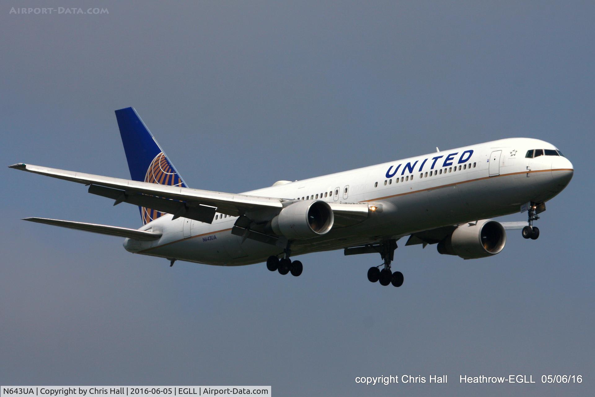 N643UA, 1991 Boeing 767-322/ER C/N 25093, United