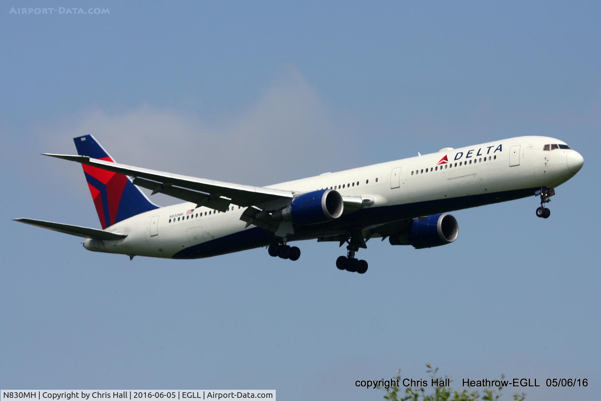 N830MH, 2000 Boeing 767-432/ER C/N 29701, Delta