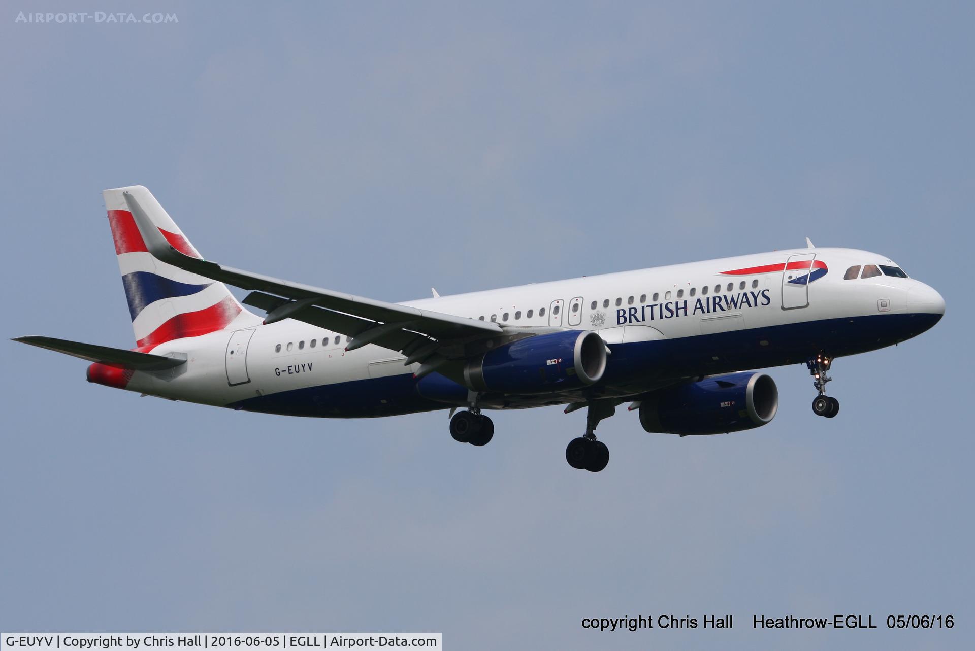G-EUYV, 2014 Airbus A320-232 C/N 6091, British Airways