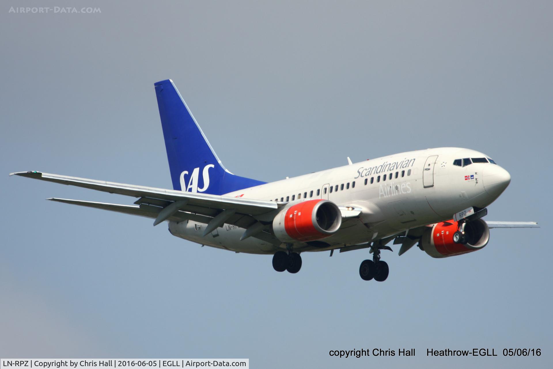 LN-RPZ, 1998 Boeing 737-683 C/N 28293, SAS Scandinavian Airlines