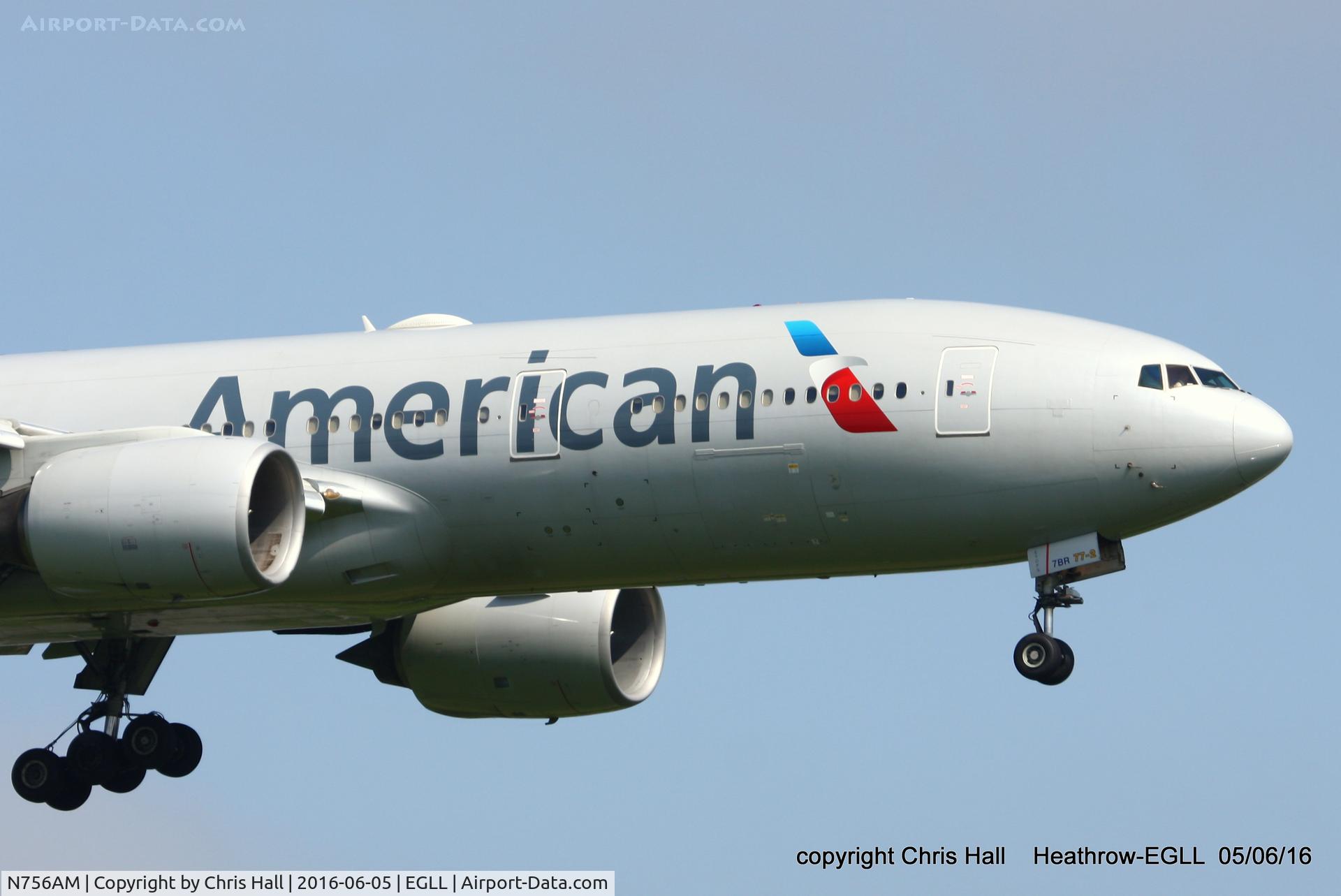 N756AM, 2001 Boeing 777-223 C/N 30264, American Airlines
