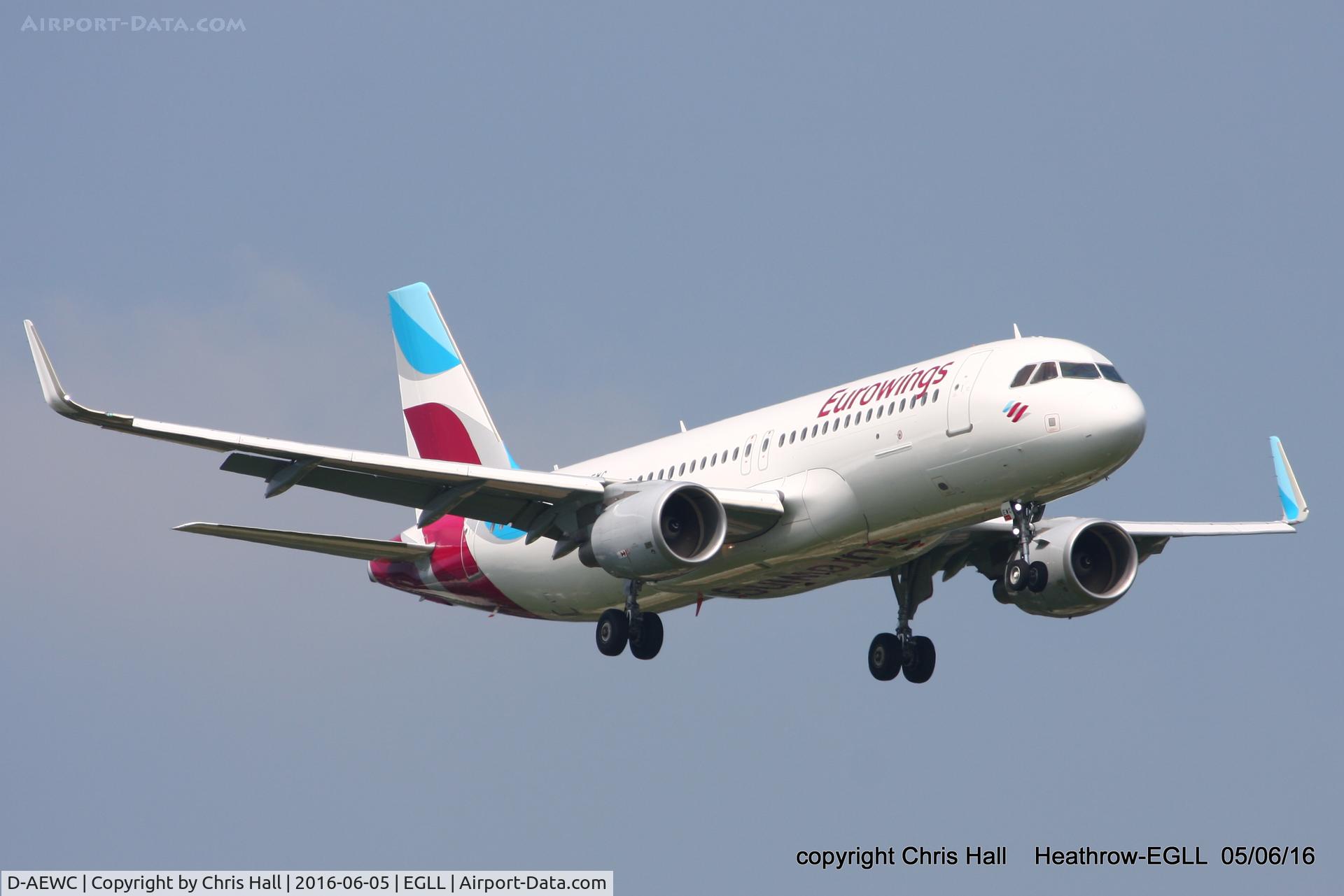 D-AEWC, 2016 Airbus A320-214 C/N 7012, Eurowings