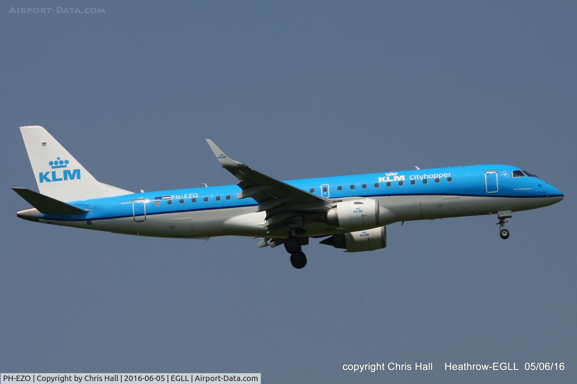 PH-EZO, 2010 Embraer 190LR (ERJ-190-100LR) C/N 19000345, KLM Cityhopper