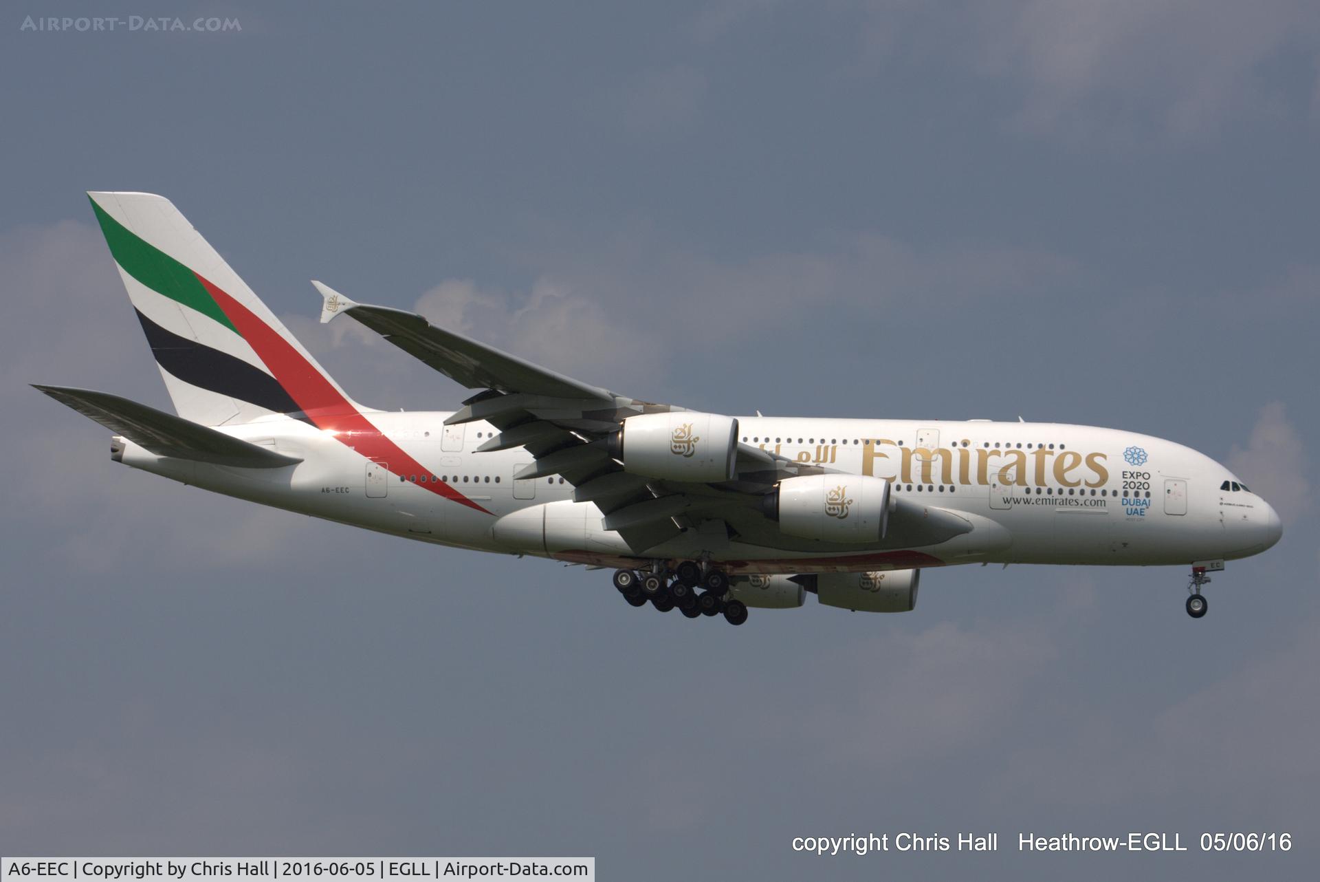 A6-EEC, 2012 Airbus A380-861 C/N 110, Emirates