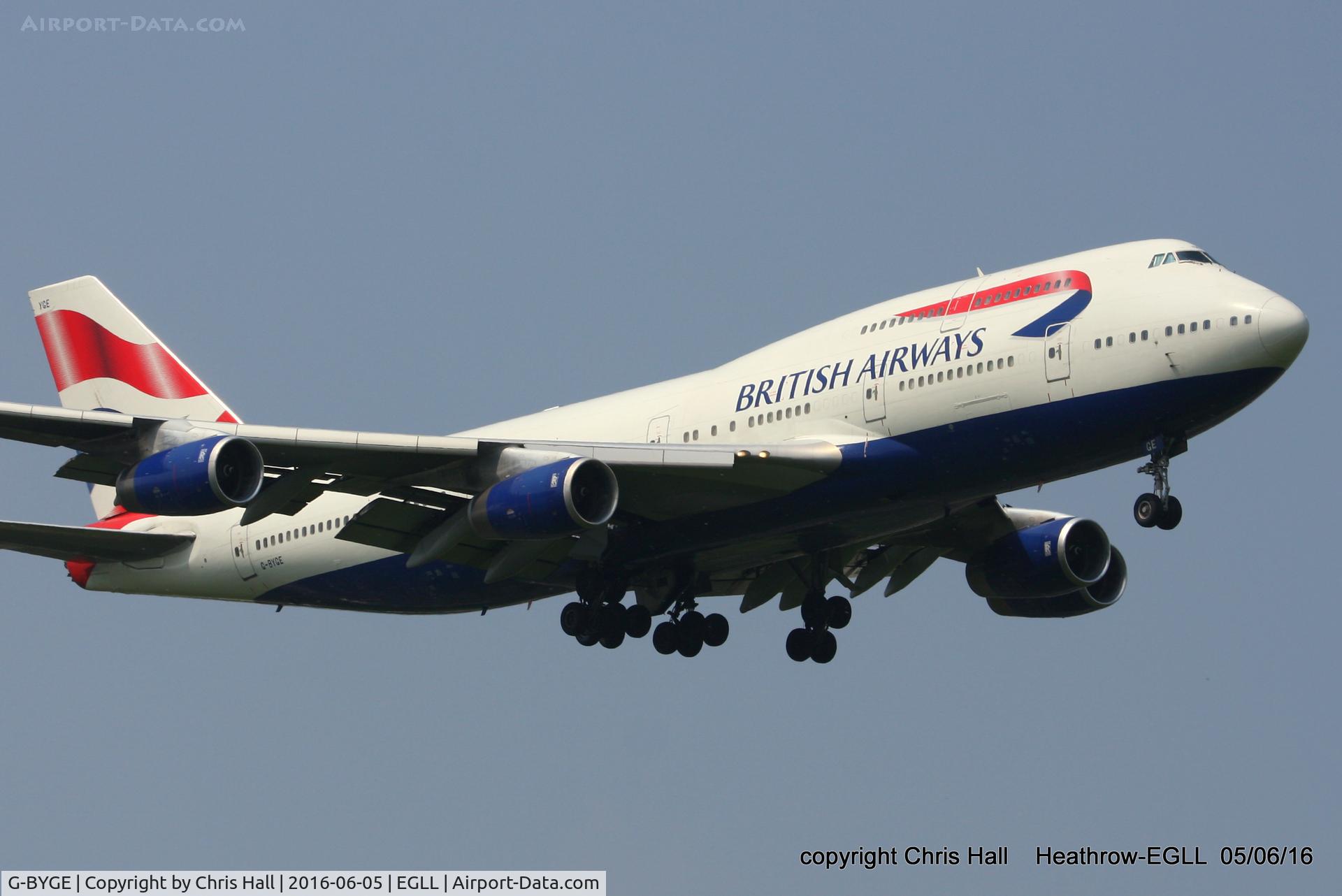 G-BYGE, 1999 Boeing 747-436 C/N 28858, British Airways