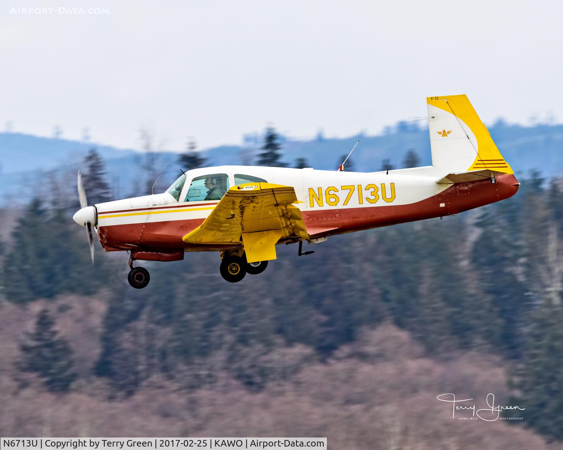 N6713U, 1963 Mooney M20C Ranger C/N 2445, KAWO