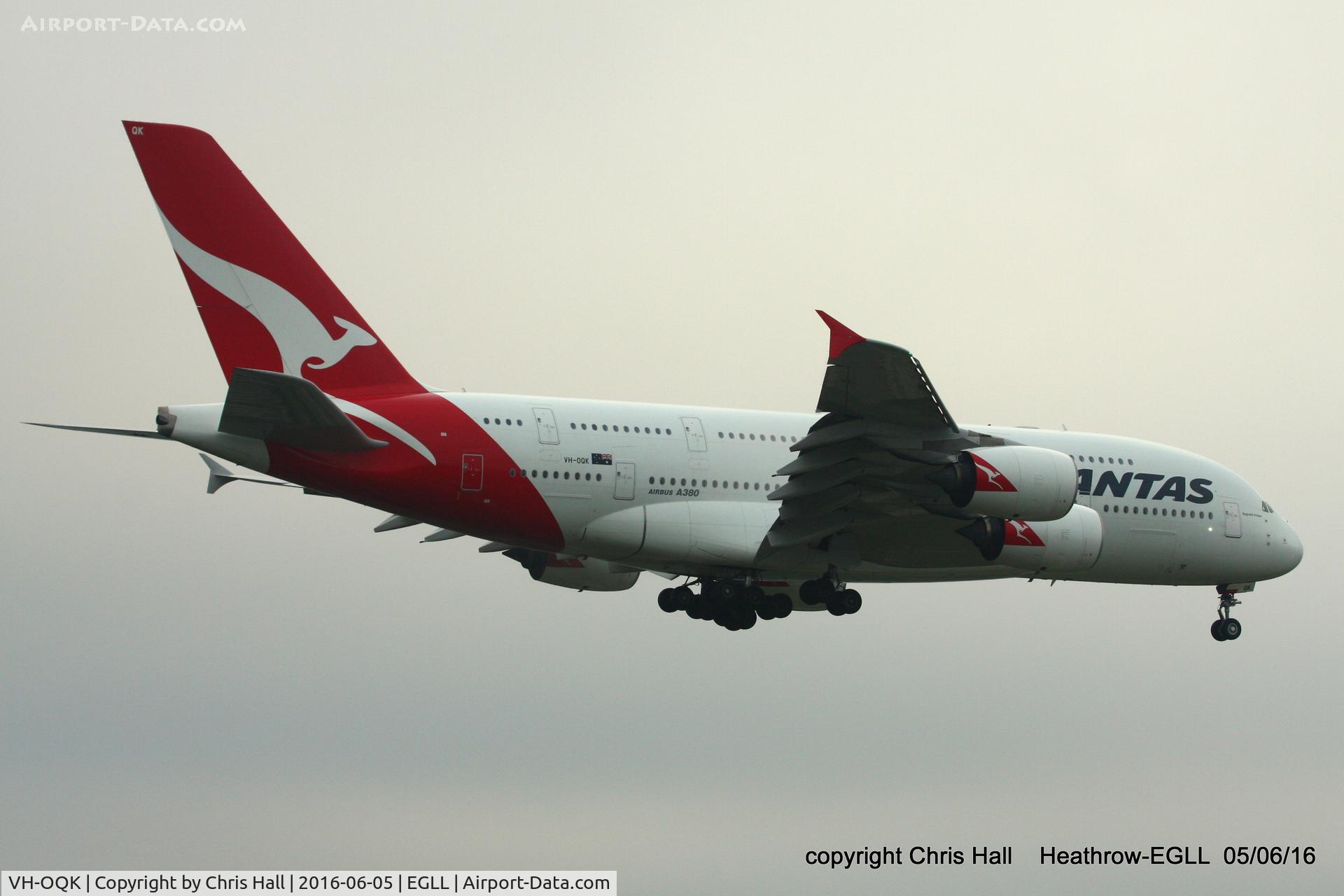 VH-OQK, 2011 Airbus A380-842 C/N 063, Qantas
