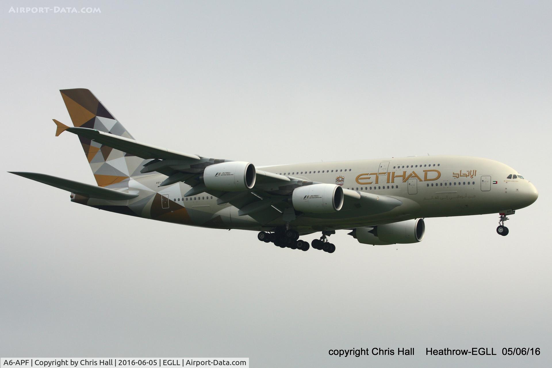A6-APF, 2015 Airbus A380-861 C/N 195, Etihad