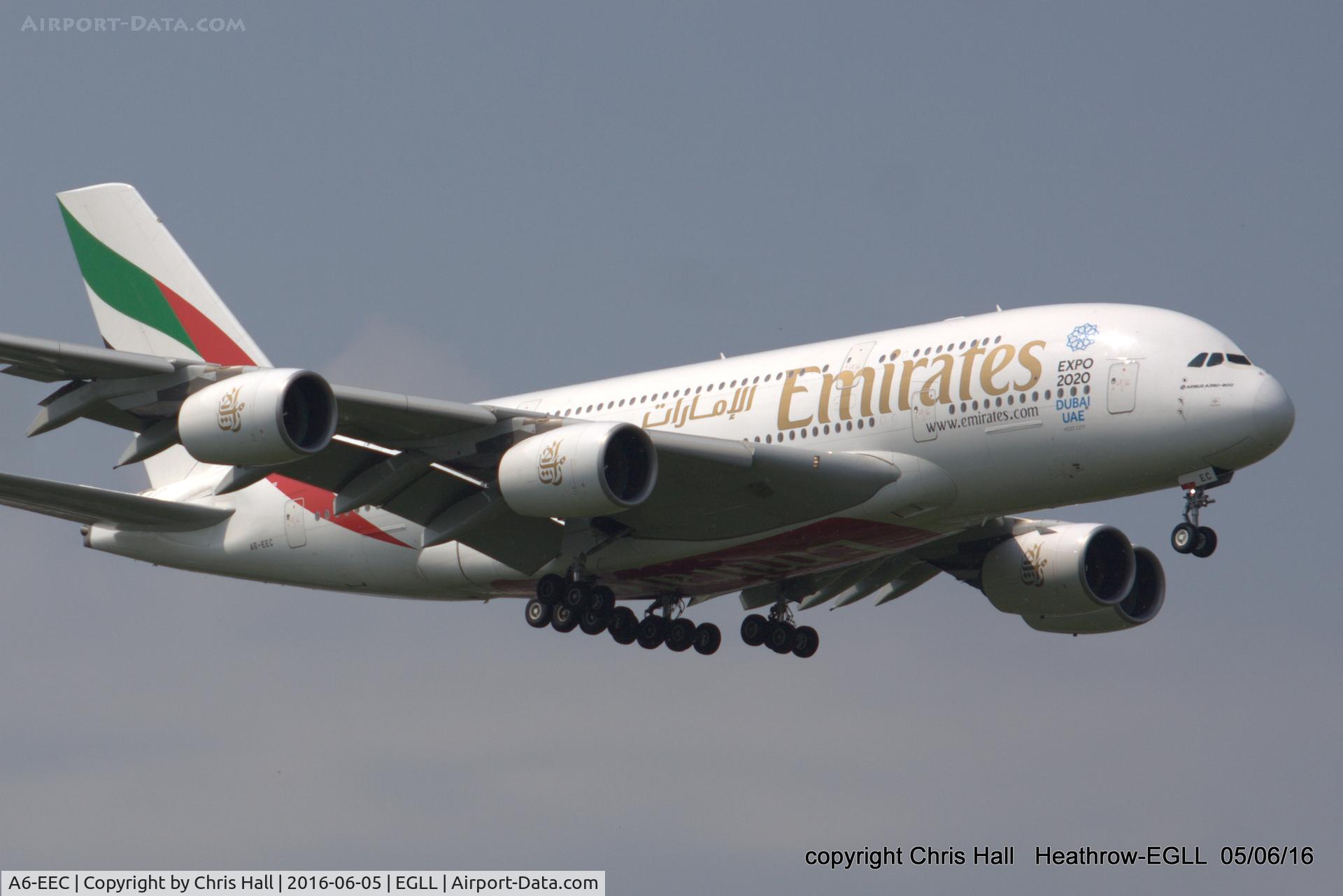 A6-EEC, 2012 Airbus A380-861 C/N 110, Emirates