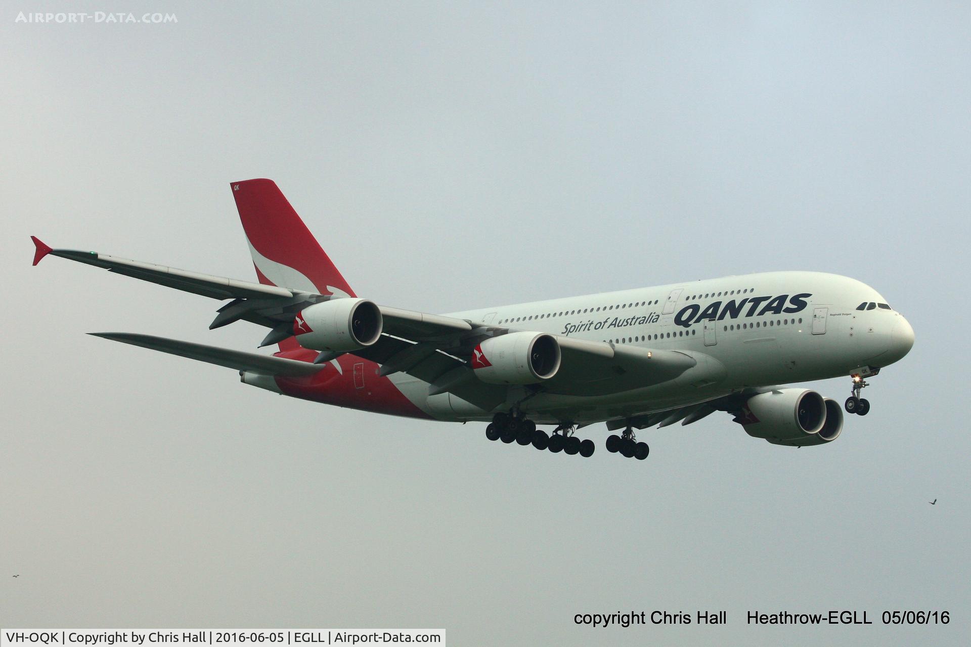 VH-OQK, 2011 Airbus A380-842 C/N 063, Qantas