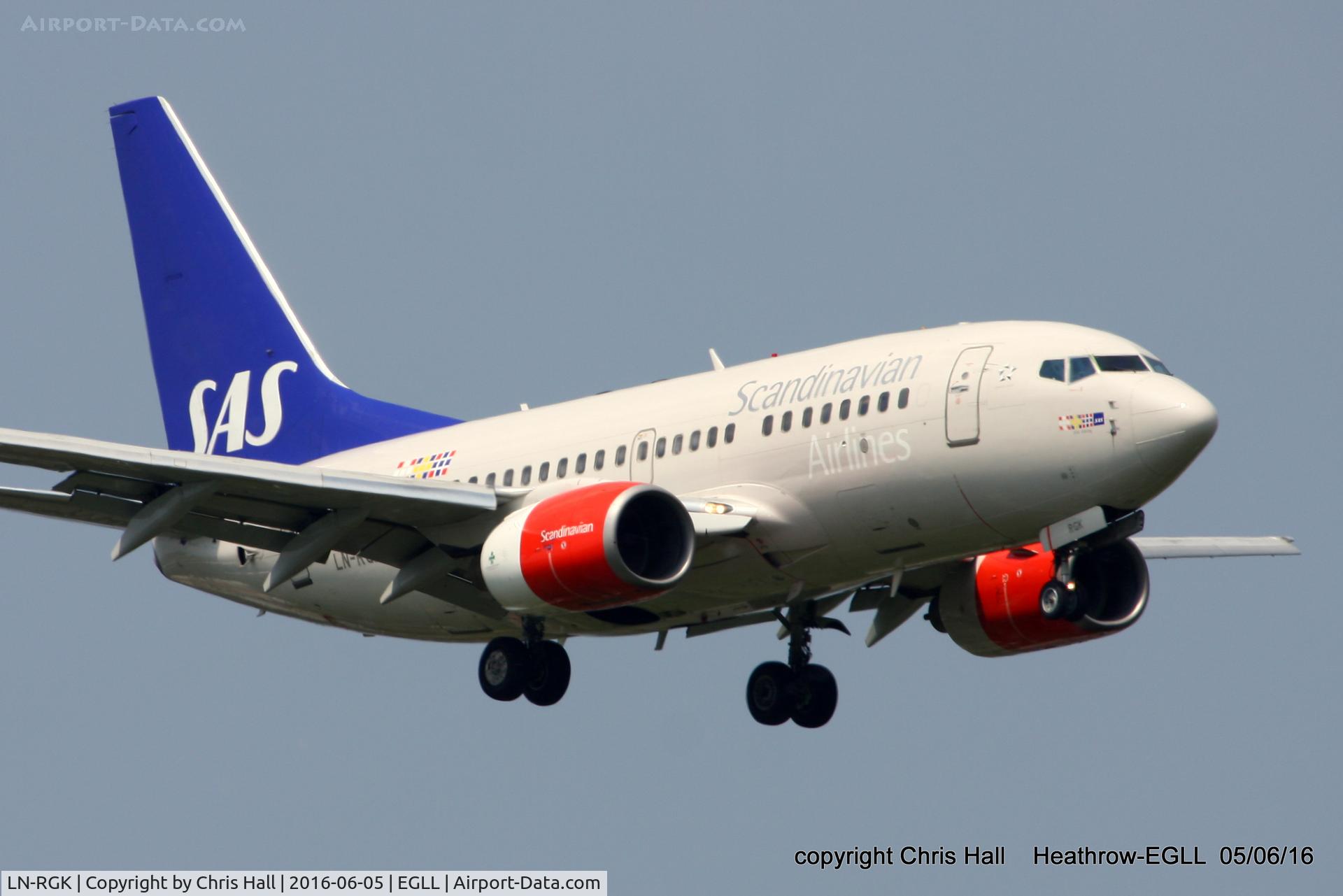 LN-RGK, 1999 Boeing 737-683 C/N 28313, SAS Scandinavian Airlines
