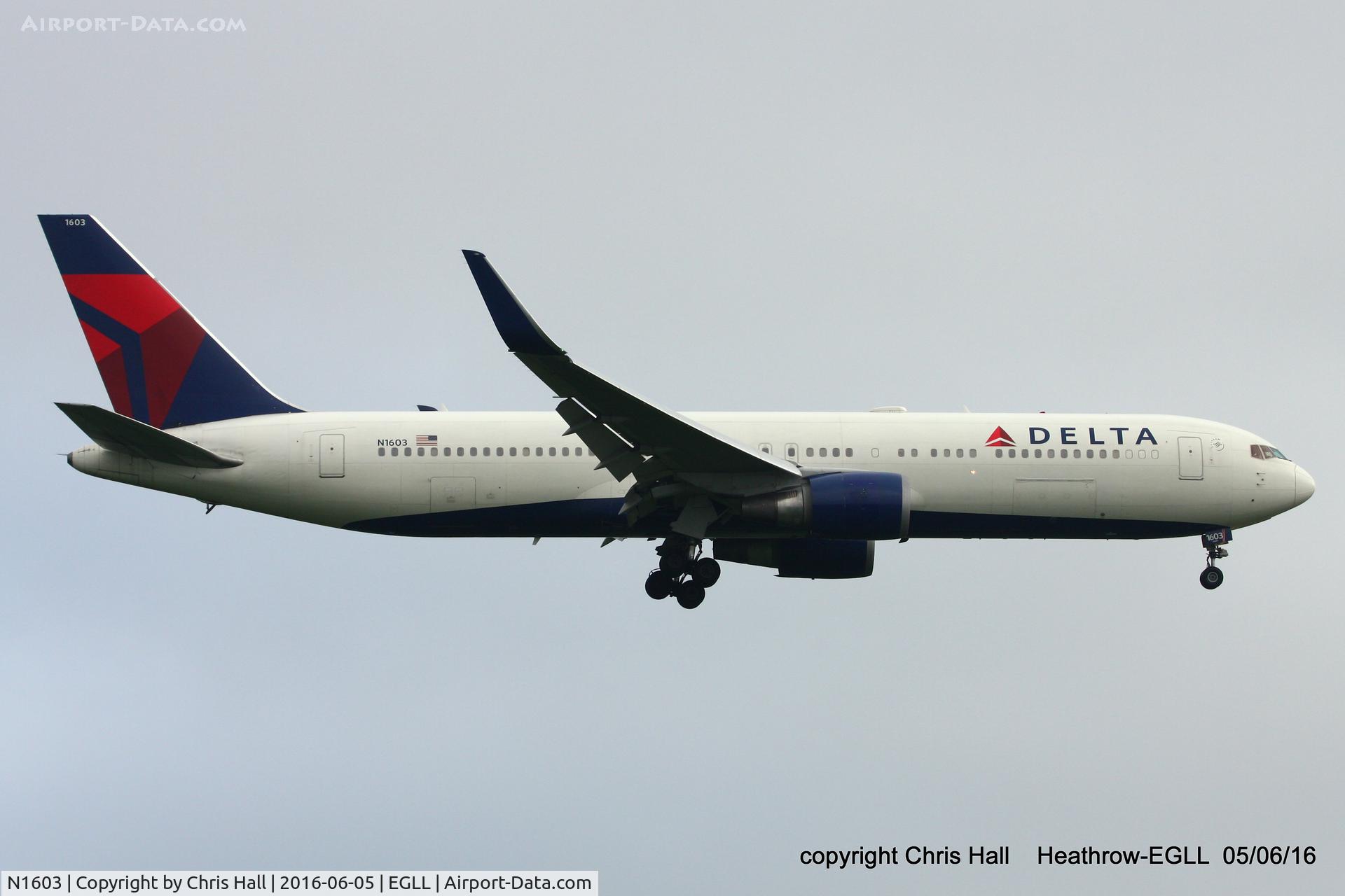 N1603, 1999 Boeing 767-332 C/N 29695, Delta